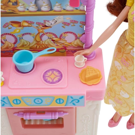 Lalka Księżniczka Bella kuchnia + akcesoria Disney